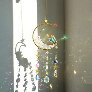 Moon Crystal Suncacher - Suncatchers For Windows Hanging Crystals And Healing❤️